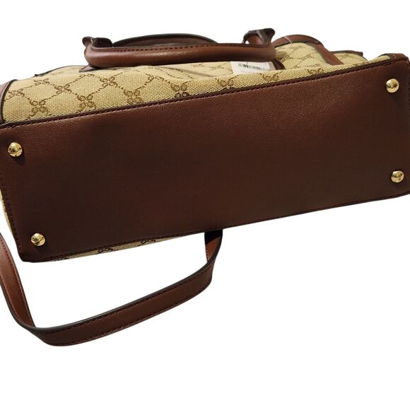 NINE WEST Kyelle Jet Set Satchel Handbag Crossbody Shoulder Bag - Picture 4 of 13